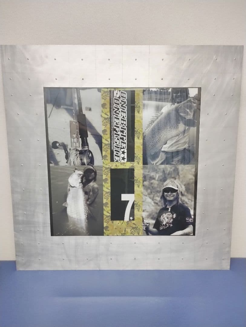 900×900　アルミ製　特注　1点物　額縁