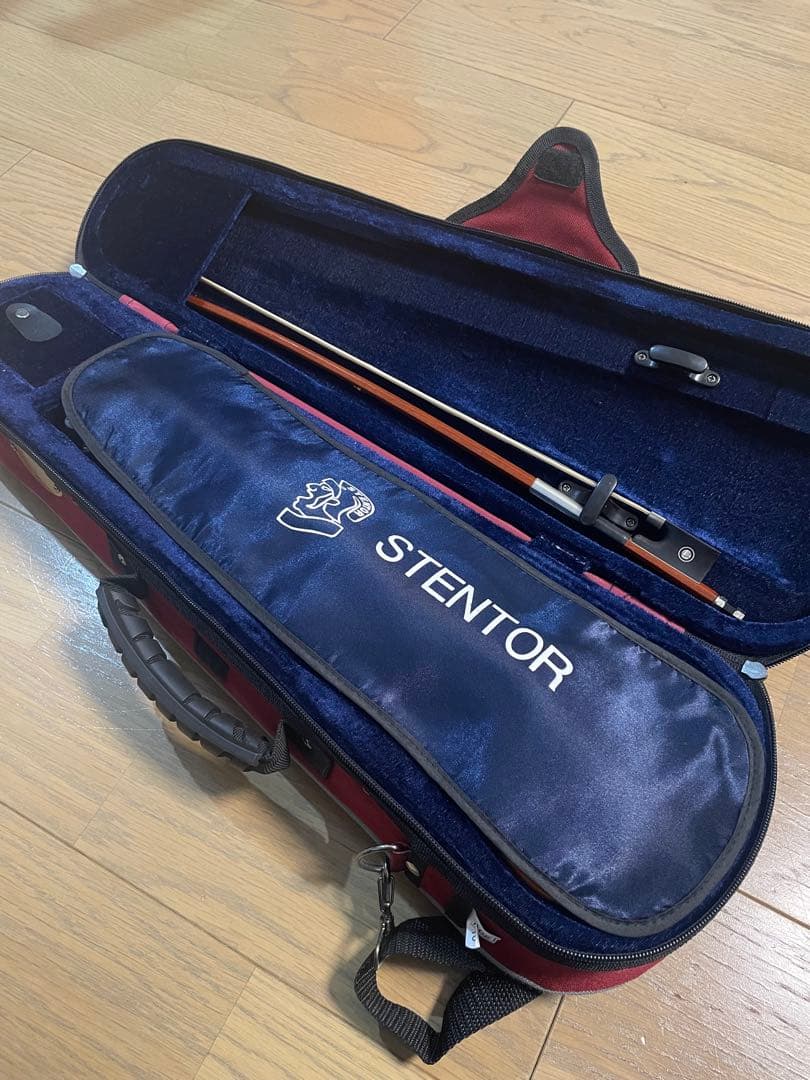 バイオリン 1/10本体ケース、肩あて、スズキメソードvol.1 2冊CD付き