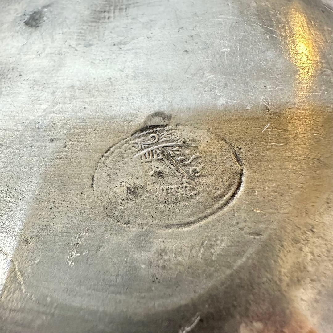 【※送料無料】フランス製 ヴィンテージ ピューター トレイ