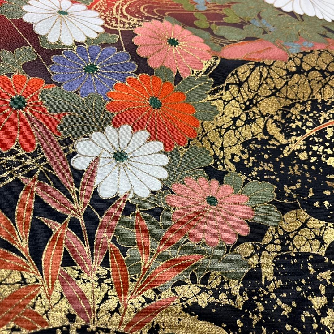 振袖フルセット(7点)・成人式・古典柄・金彩加工・胴裏正絹・高級手縫い・逸品