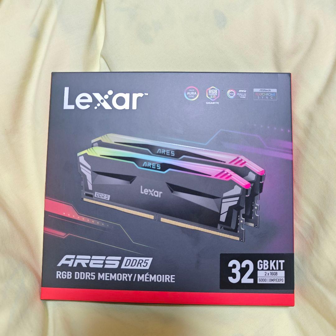 Lexar ARES DDR5-6000MHz 32GB(16gb×2) RGB