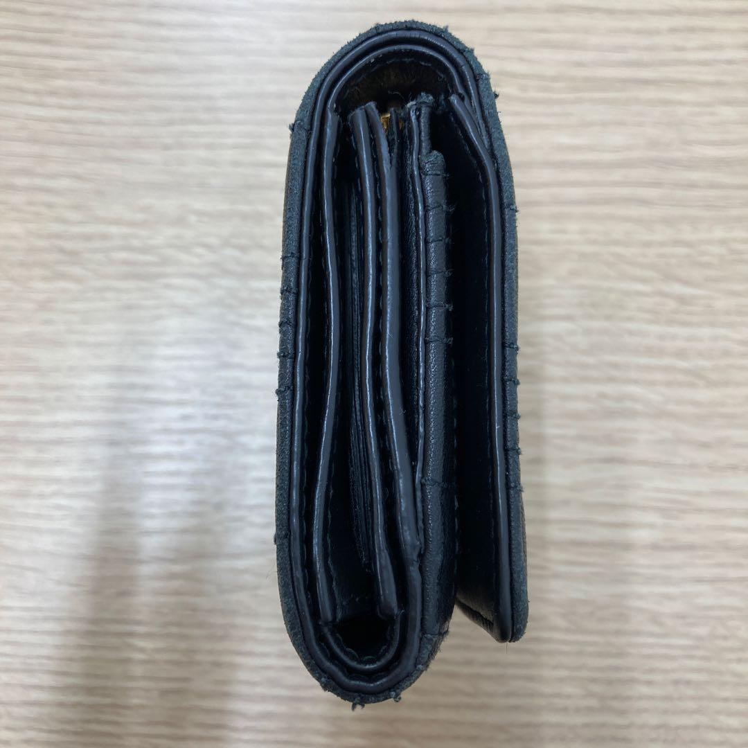 バーバリー TBロゴ キルティング 三つ折り財布 ブラック