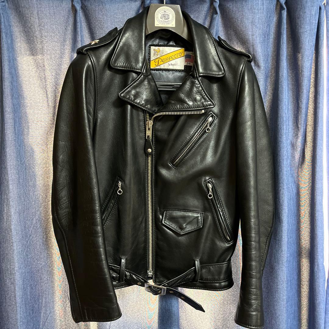 Schott ショット　ライダース　ダブル　レザージャケット
