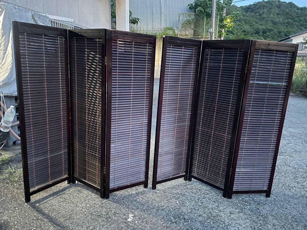 KUYOMON木製 パーテーション 衝立 家庭用 室内 目隠し 屏風 間仕