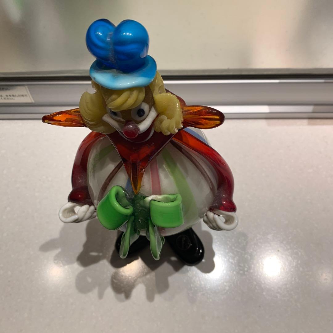イタリアムラーノベネチア硝子ピエロ お値下げしました。