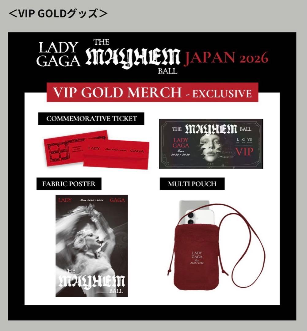 Lady Gaga The MAYHEM Ball vipグッズ