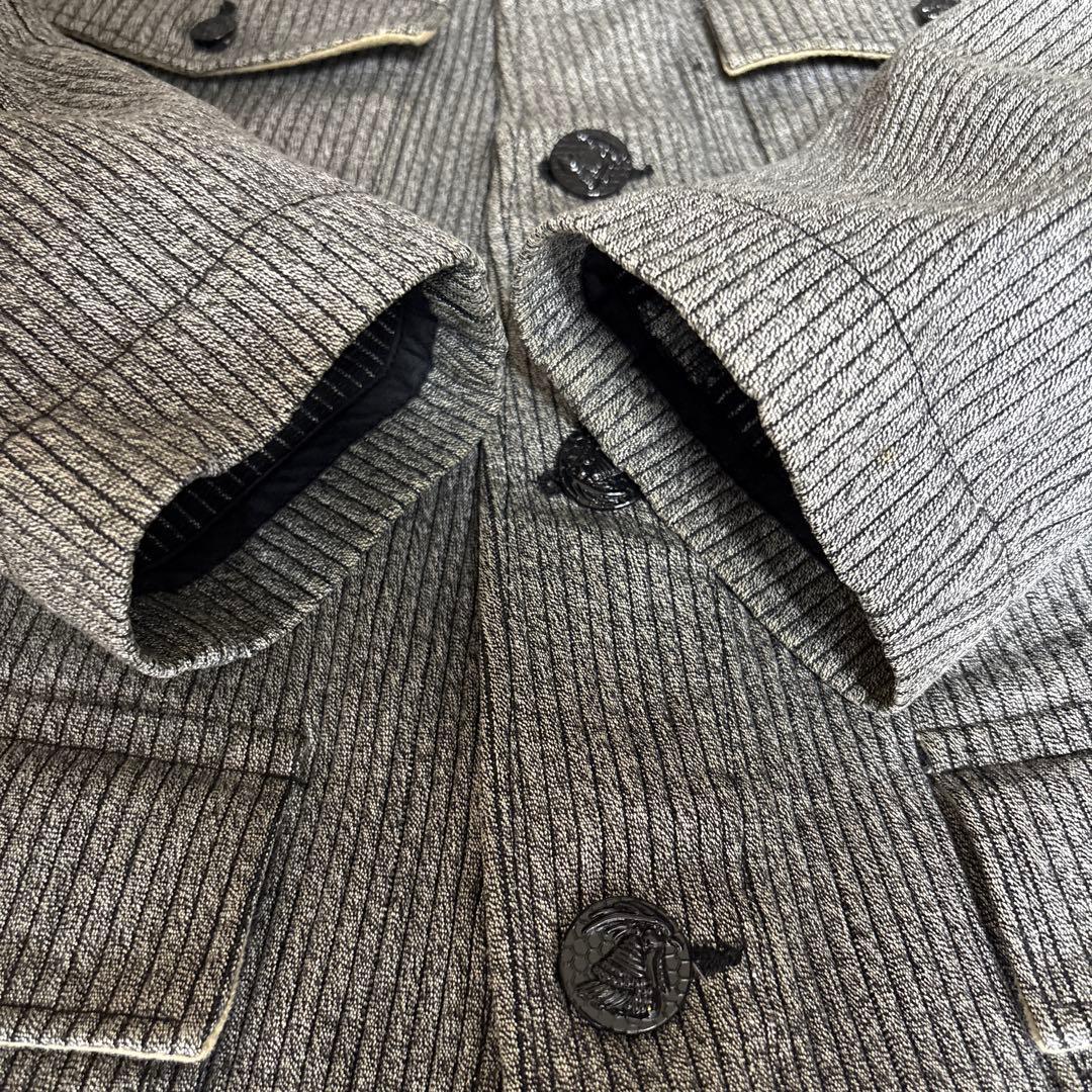 SUGARCANE コットンピケ ハンティングジャケット 動物ボタン　#52