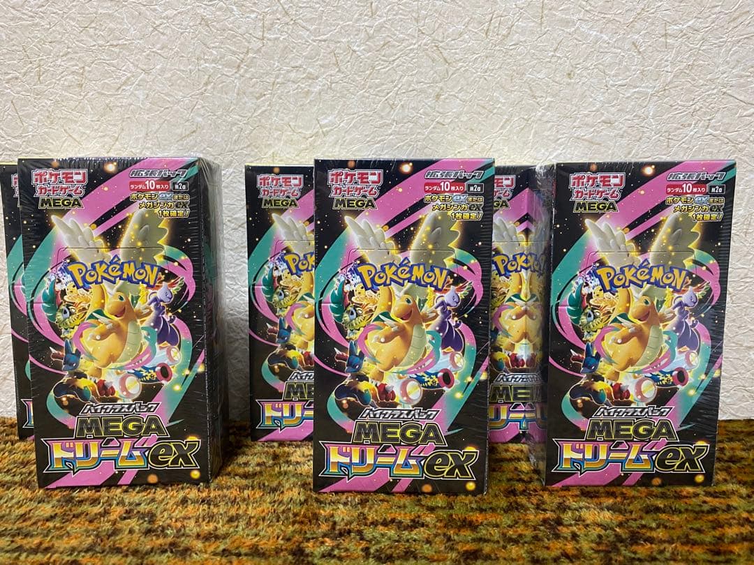ポケモンカード MEGA ドリームEX 6個ボックスシュリンク付き