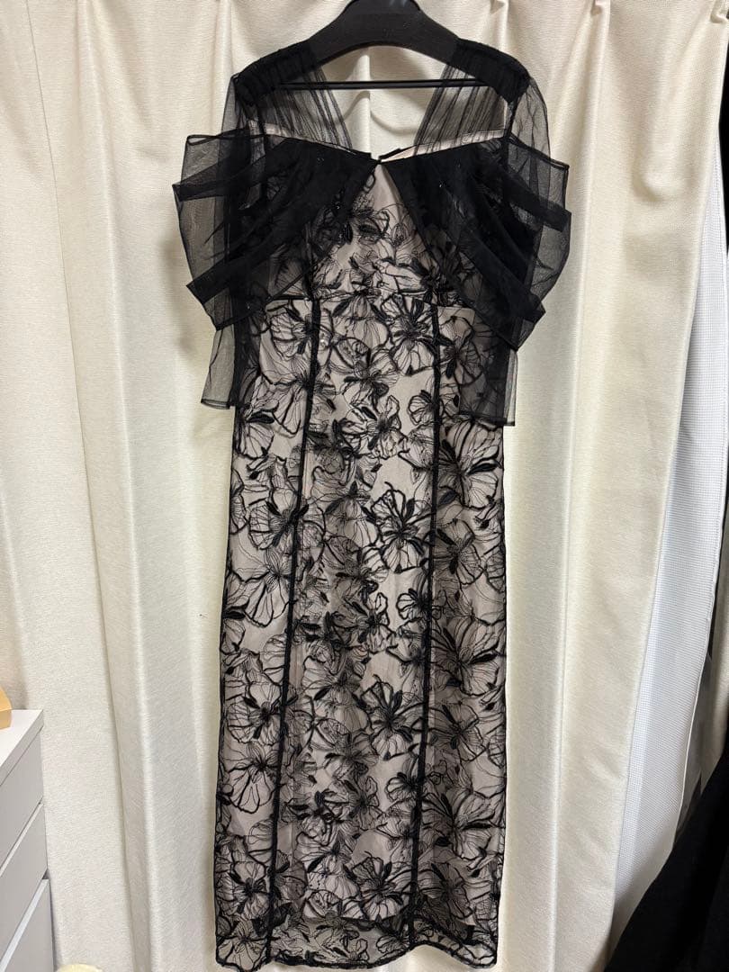 チュールドレープスパンコールドレス（ANDRESD）