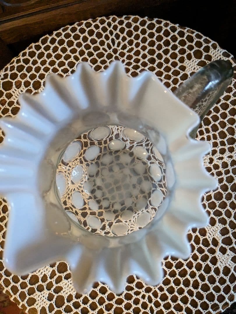 ピッチャー　水差し　花瓶　　アンティーク　ノースウッド　フェントン　美品