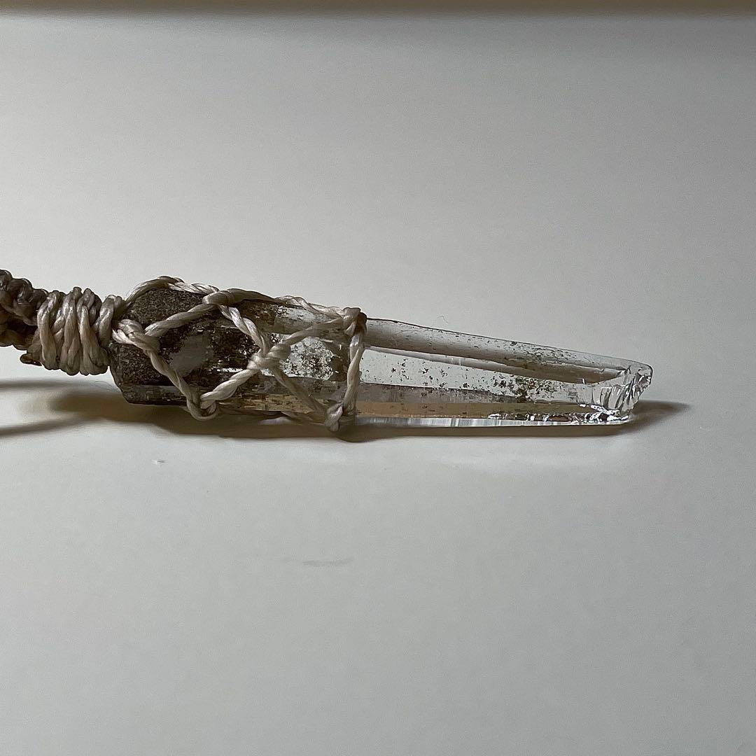 ヒマラヤ水晶 ガネッシュヒマール ＊ マクラメペンダント ネックレス 52