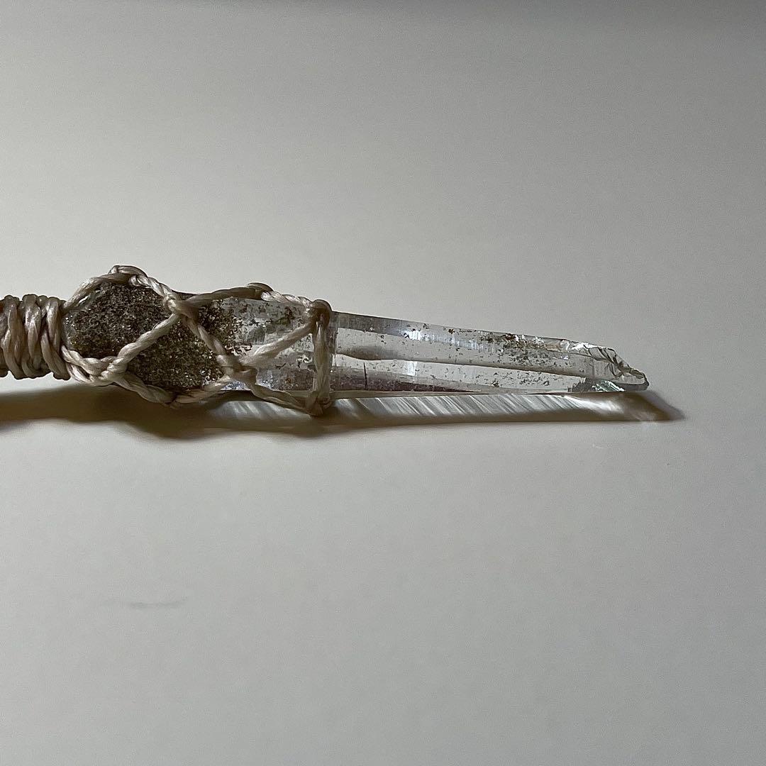 ヒマラヤ水晶 ガネッシュヒマール ＊ マクラメペンダント ネックレス 52