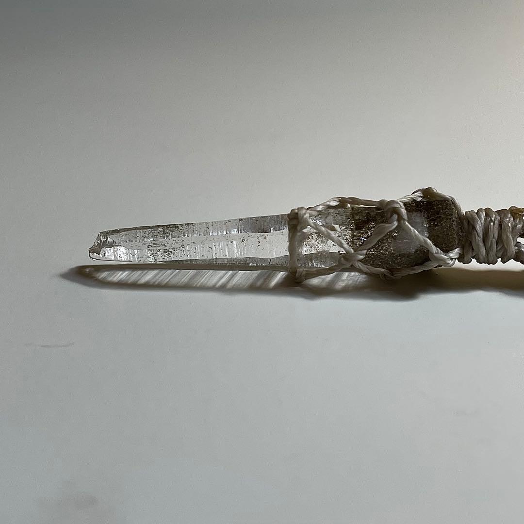 ヒマラヤ水晶 ガネッシュヒマール ＊ マクラメペンダント ネックレス 52