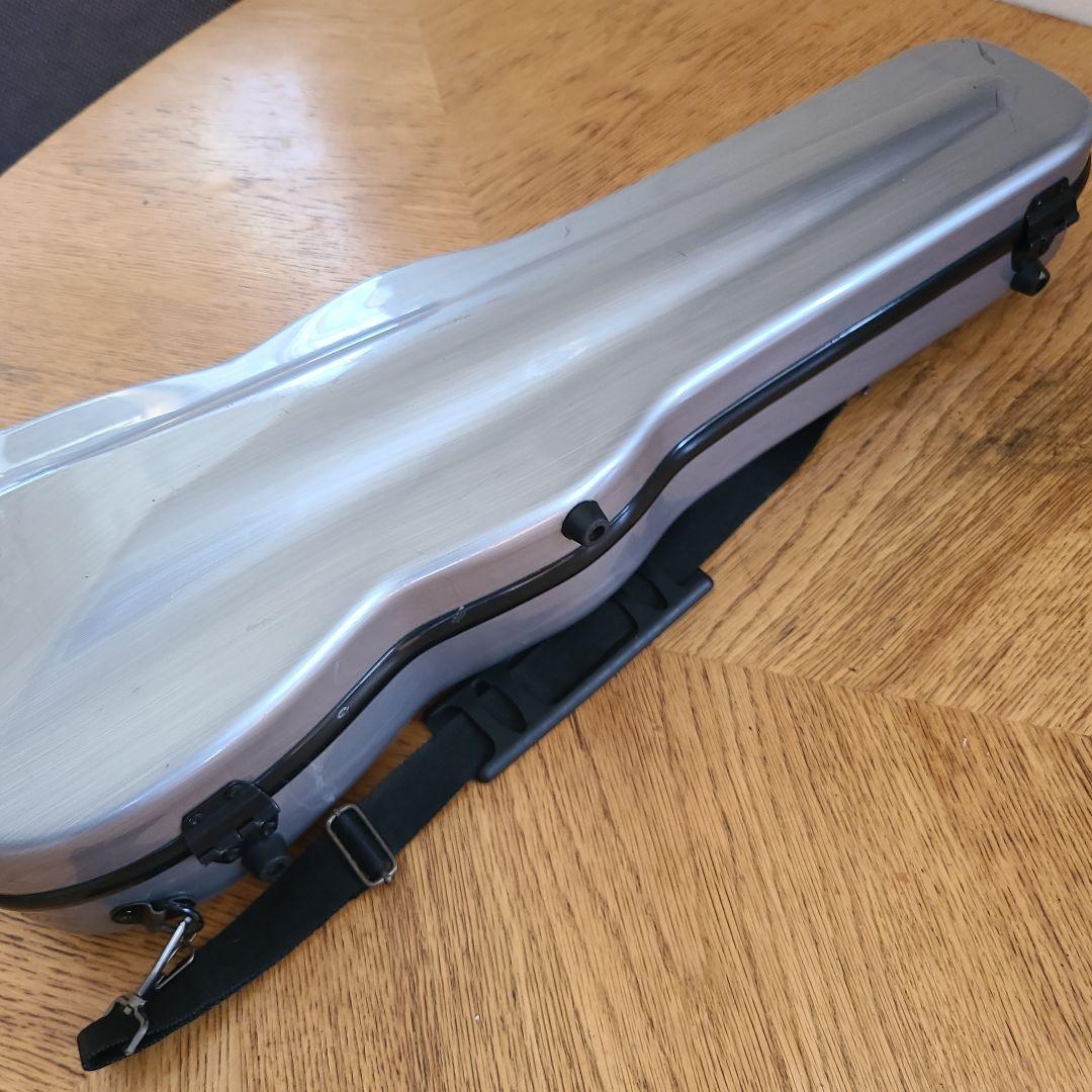 1/2 バイオリンケース シルバー ハードケース