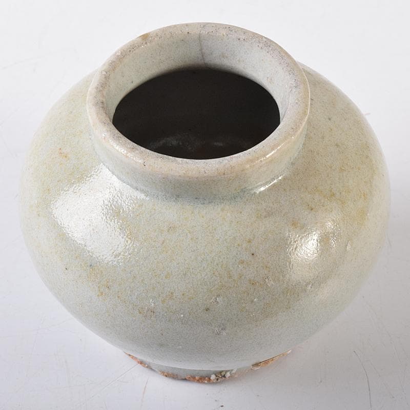 朝鮮美術　李朝　白磁　小壷　M　R7842