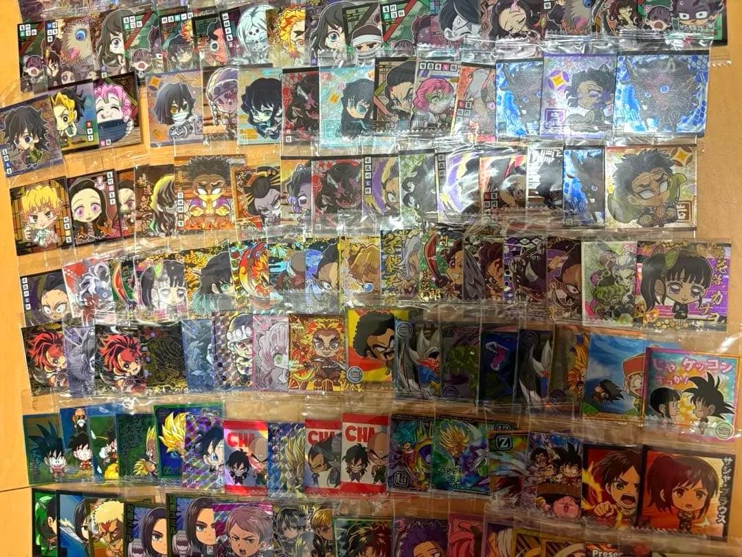 ウエハースシール大量まとめ売りバラ売り不可 ワンピースヒロアカ鬼滅の刃進撃の巨人