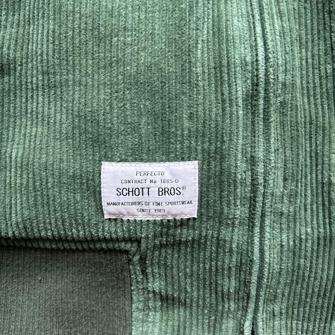 SCHOTT ショット　コーデュロイスイングトップジャケット　2XL グリーン