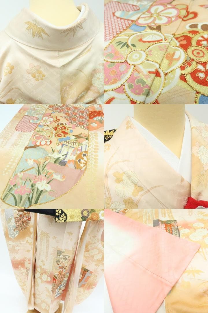 専用Y2566◇振袖 ３点セット 大丸お誂え 吾妻徳穂落款 金駒刺繡 トール