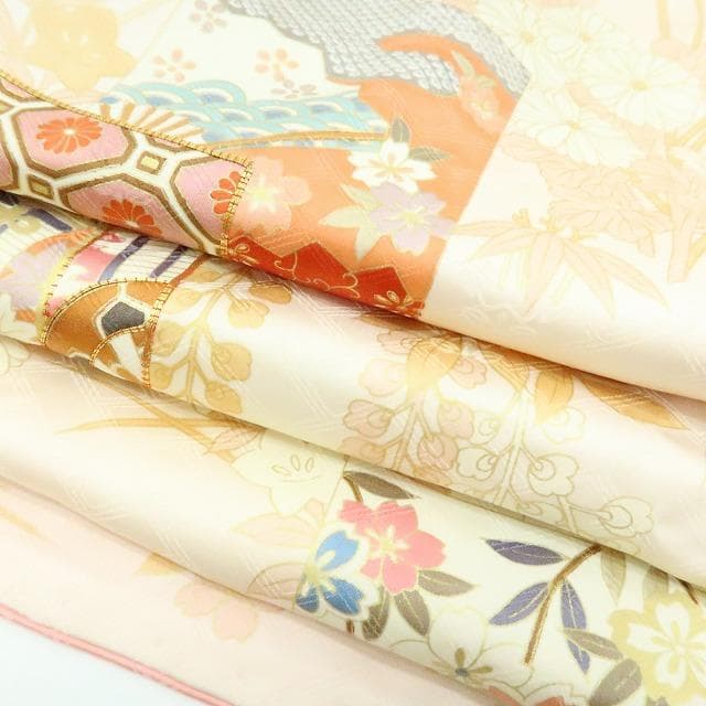 専用Y2566◇振袖 ３点セット 大丸お誂え 吾妻徳穂落款 金駒刺繡 トール