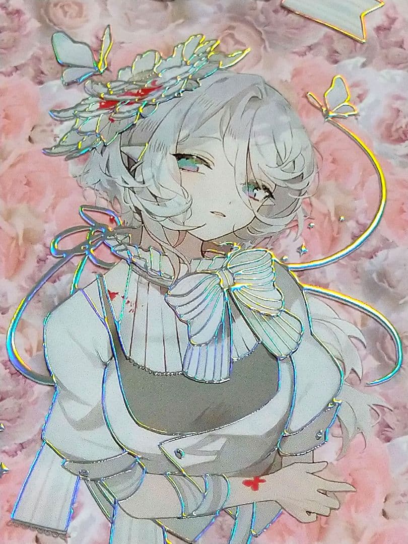 J437＃蝶物语(镭射银)第九航道切り売り海外人物マステ女の子