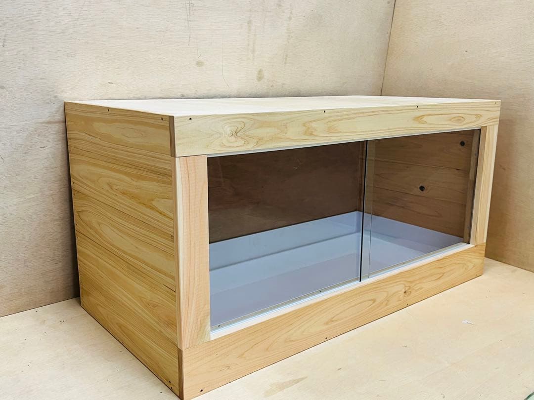 RepBox 木製ケージ 900×450×450　小動物、爬虫類用　ナチュラル