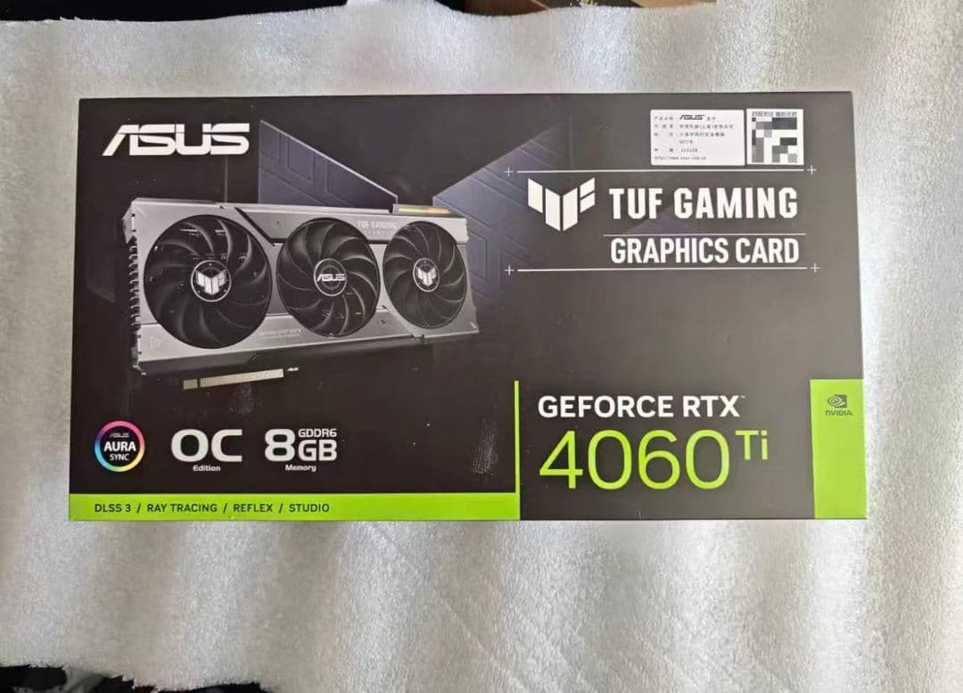 グラフィックボード・グラボ・ビデオカード ASUS TUF Gaming GeForce RTX 4060 Ti 8GB