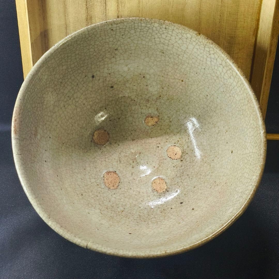 茶道具 井戸茶碗 李朝青磁 貫入入り 朝鮮王朝古美術 骨董 時代物 旧家蔵出し