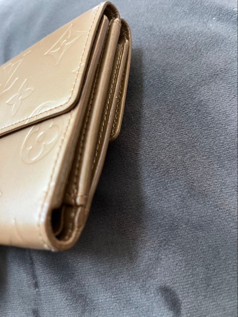 最終価格‼️ルイヴィトン 折り財布　 ベージュ　美品