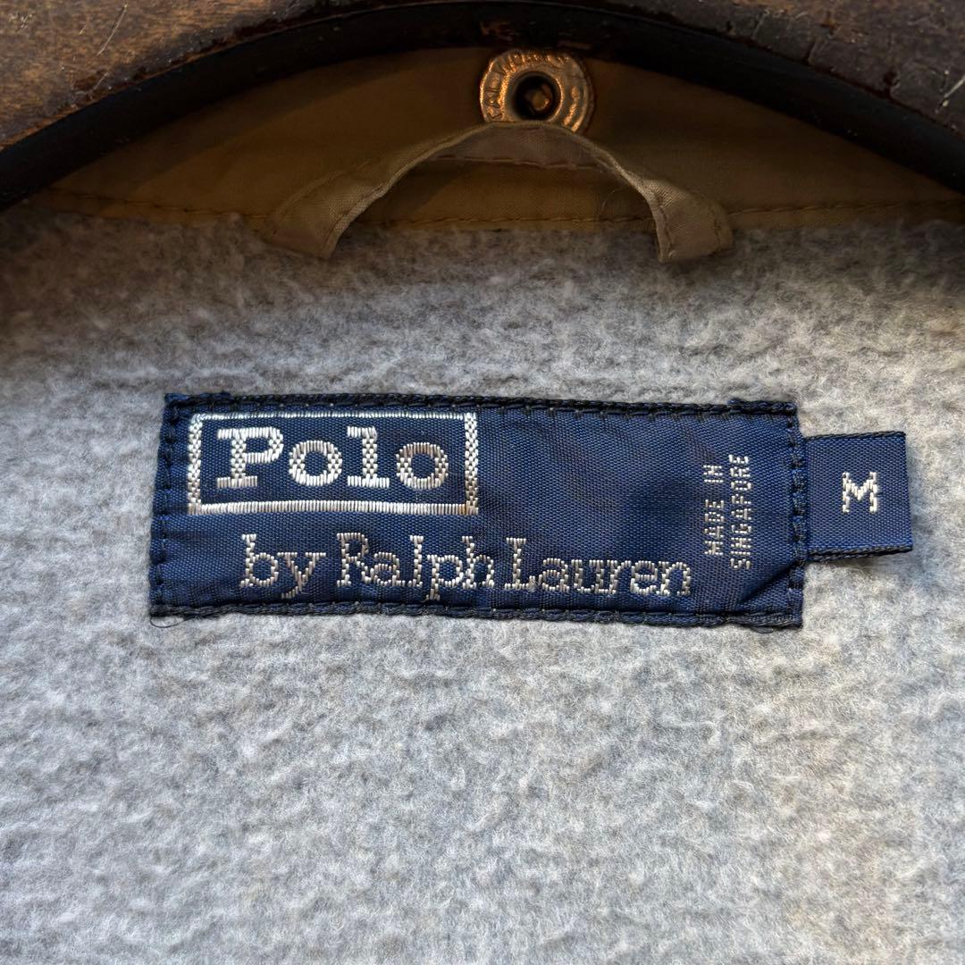 美品✨ポロバイラルフローレン フーデッドブルゾン 刺繍 ベージュ M 希少モデル