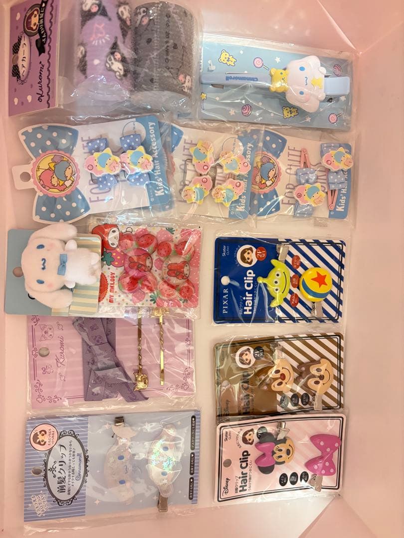 サンリオ　ヘアクリップ　マイメロ マイメロディ　シナモロール　クロミ ピアノ