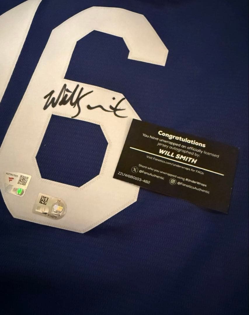 正規品！ドジャース スミス 直筆サイン ユニフォーム ホログラム NIKE製