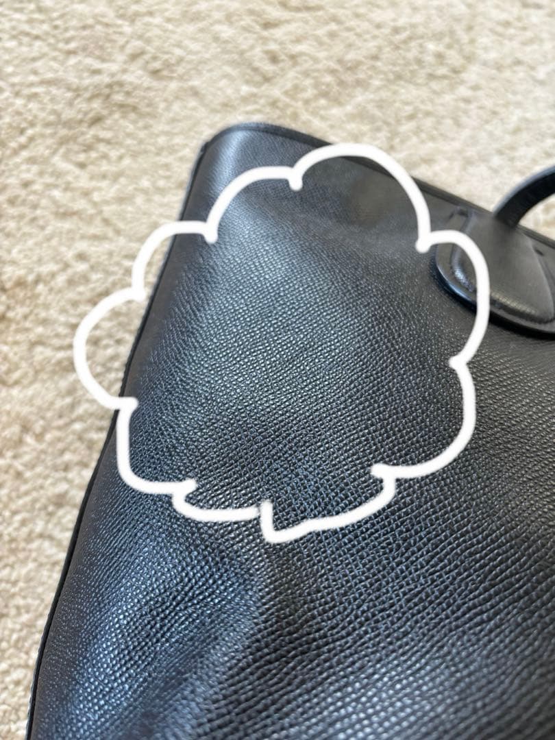 COACH コーチレザートートバッグ 4454 ブラック