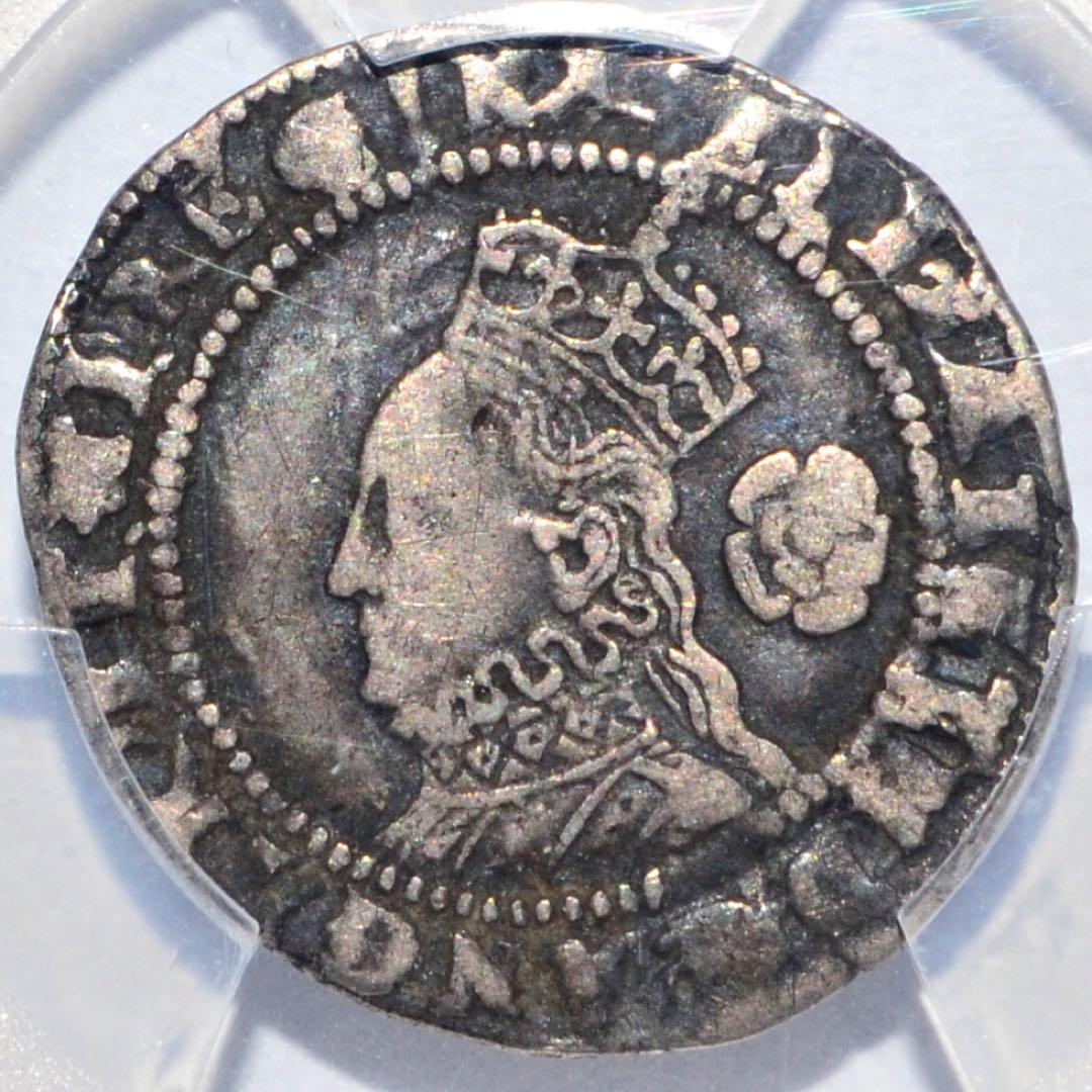 マ*ム様 イングランド王国｜3ペンス銀貨｜1575年｜エリザベス1世｜PCGS