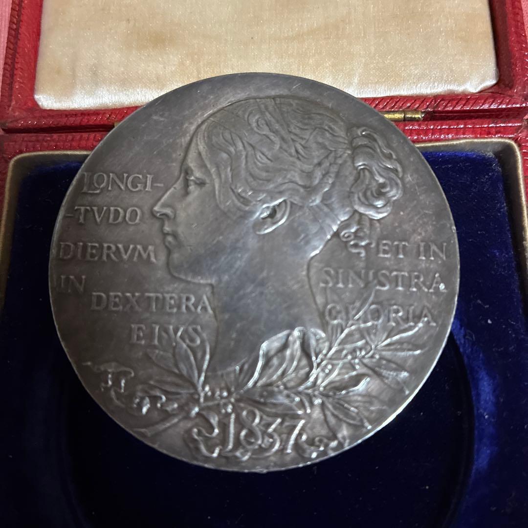 大型 銀メダル 55mm 1897年 ビクトリア ダイヤモンドジュビリー 銀貨