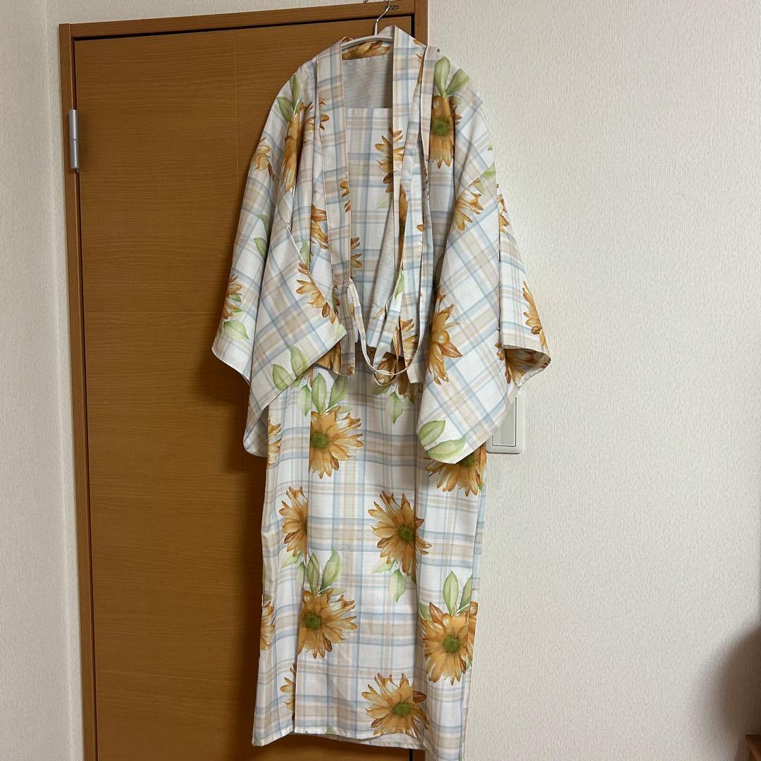 【クティールとレトロ】2WAY 浴衣セット ひまわり