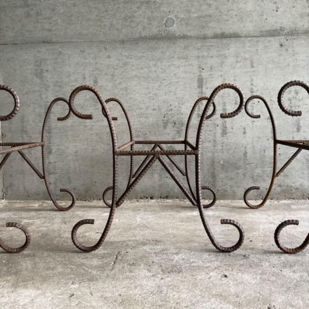 プランター 台 猫脚 鉄筋 アイアン 3点 シャビー インダストリアル レトロ