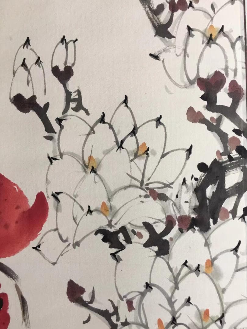 中国古美術・花鳥畫画・純手描き・宣紙・国画・書道品・珍品画・肉筆・文房置物・賞物