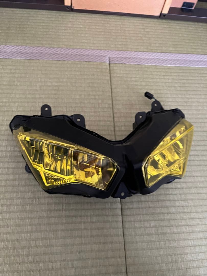 zx25r 純正ヘッドライト　加工　黄色