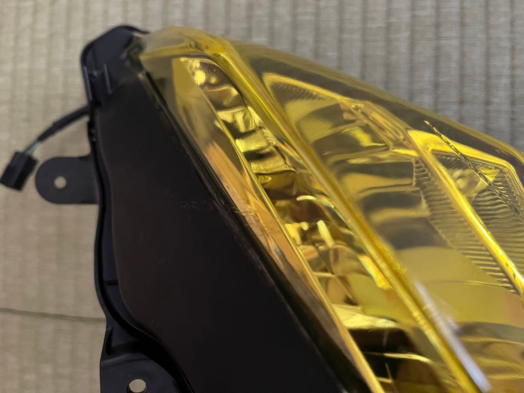 zx25r 純正ヘッドライト　加工　黄色
