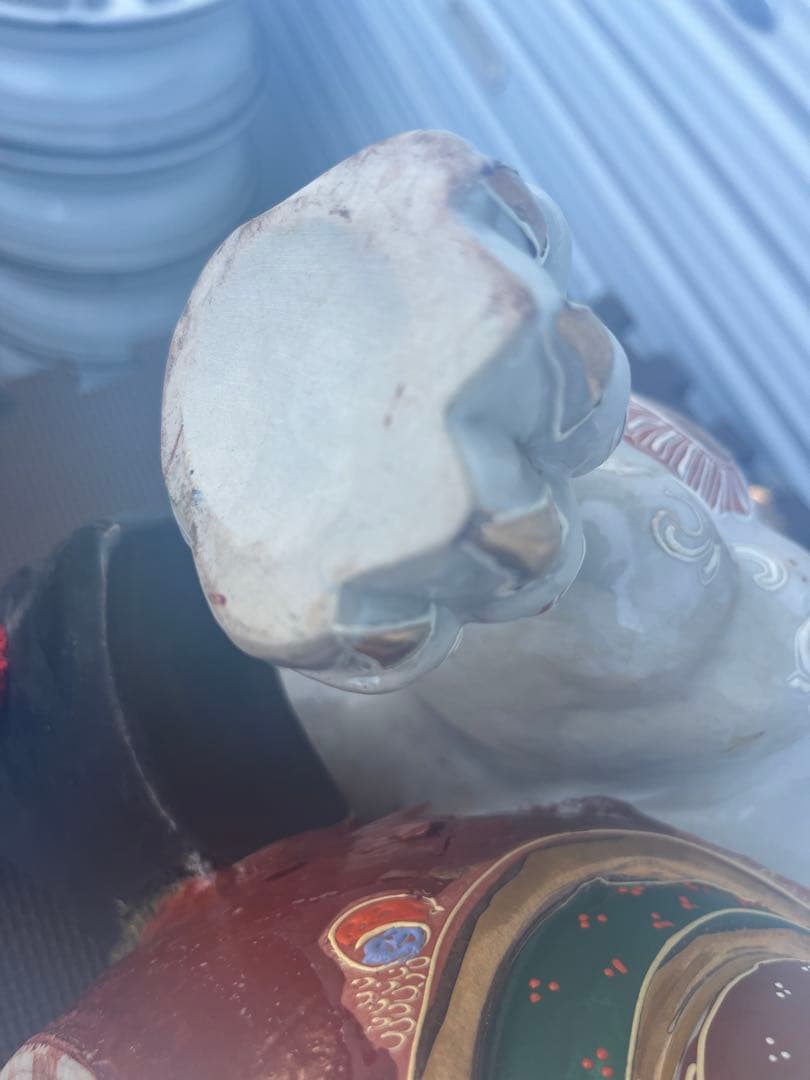 獅子の形状 陶器製装飾品