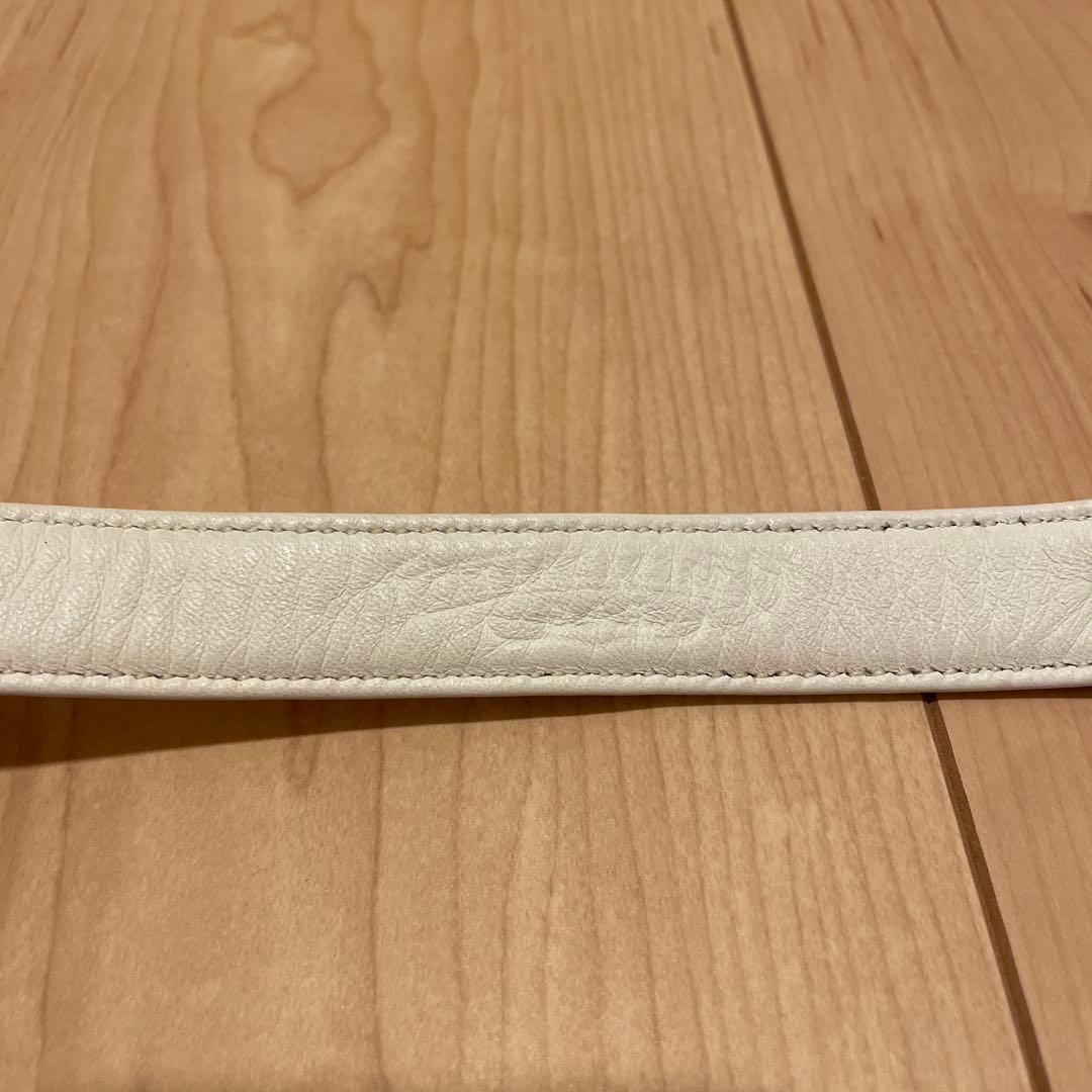 【美品】クロムハーツ　レザーブレスレット　ホワイト