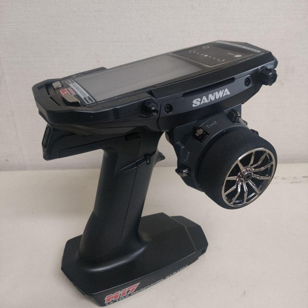 【使用少、美品】サンワM17プロポ、RX493受信機セット、プロポバック付き