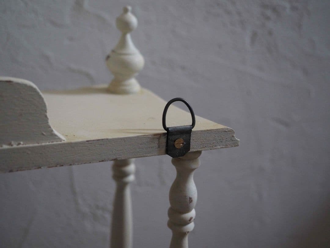 フランス　アンティーク　シェルフ　 木製 3段シェルフ　ウォールシェルフ　棚