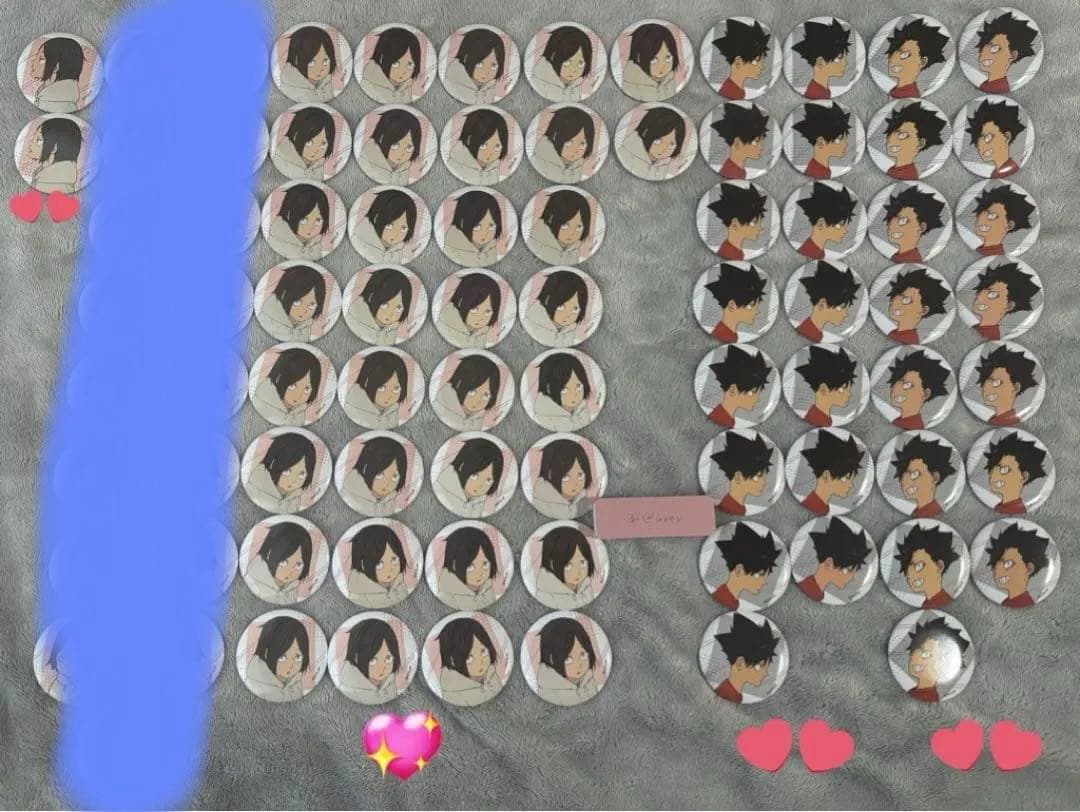 ハイキュー!! 幼少期 缶バッジ 孤爪研磨 黒尾鉄朗 AnimeJapan