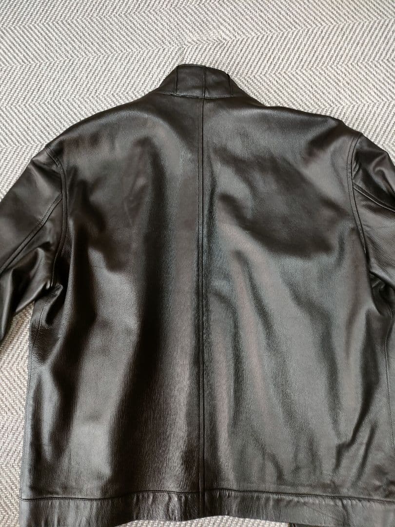 黒のレザージャケット　　　　羊本革