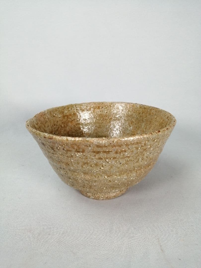 【茶道具】平安周平造　模黃伊羅保茶碗　茶碗A673