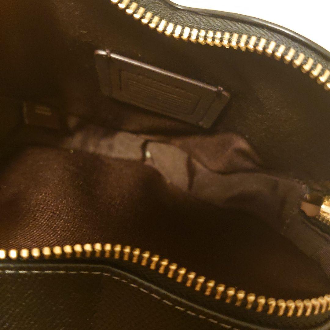 【最終値下】COACH ショルダーバッグ ハート型 2way 黒