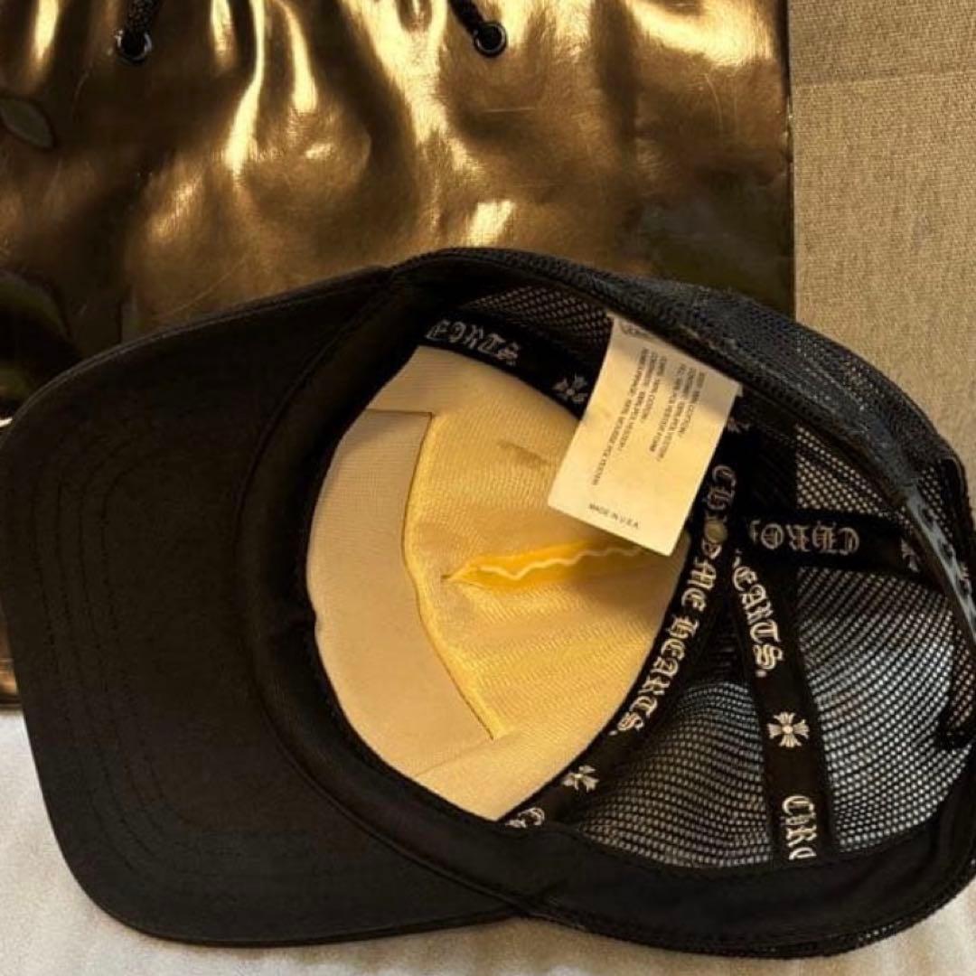 正規品希少CHROME HEARTS メッシュキャップ ホワイト/ブラック