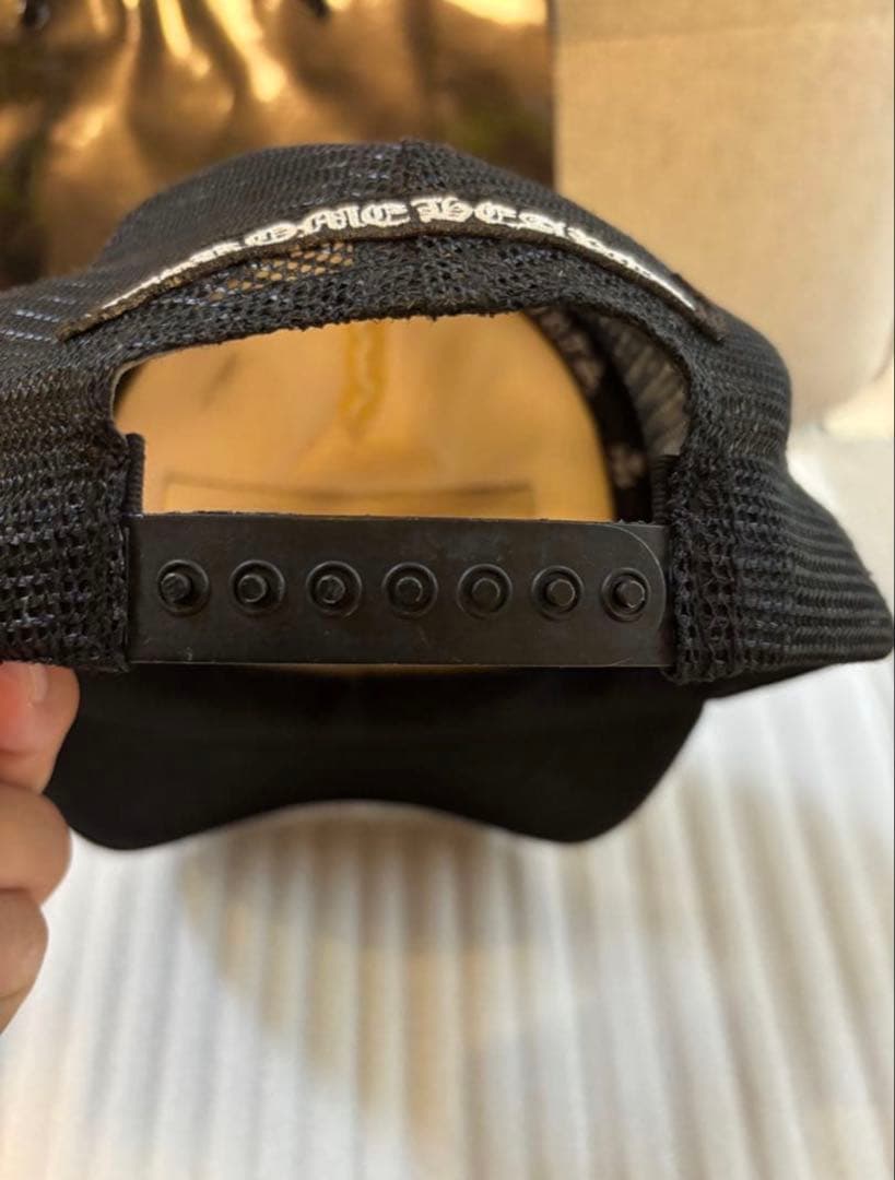 正規品希少CHROME HEARTS メッシュキャップ ホワイト/ブラック