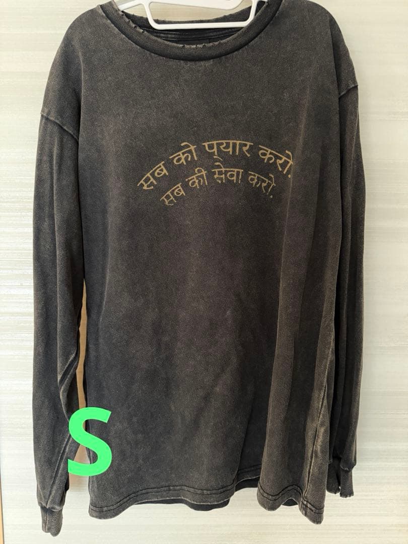 【1/31迄期間限定値下げ】　 Sサイズ　藤井風 LASA ダメージ加工ロンT